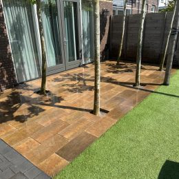Aanleg moderne tuin